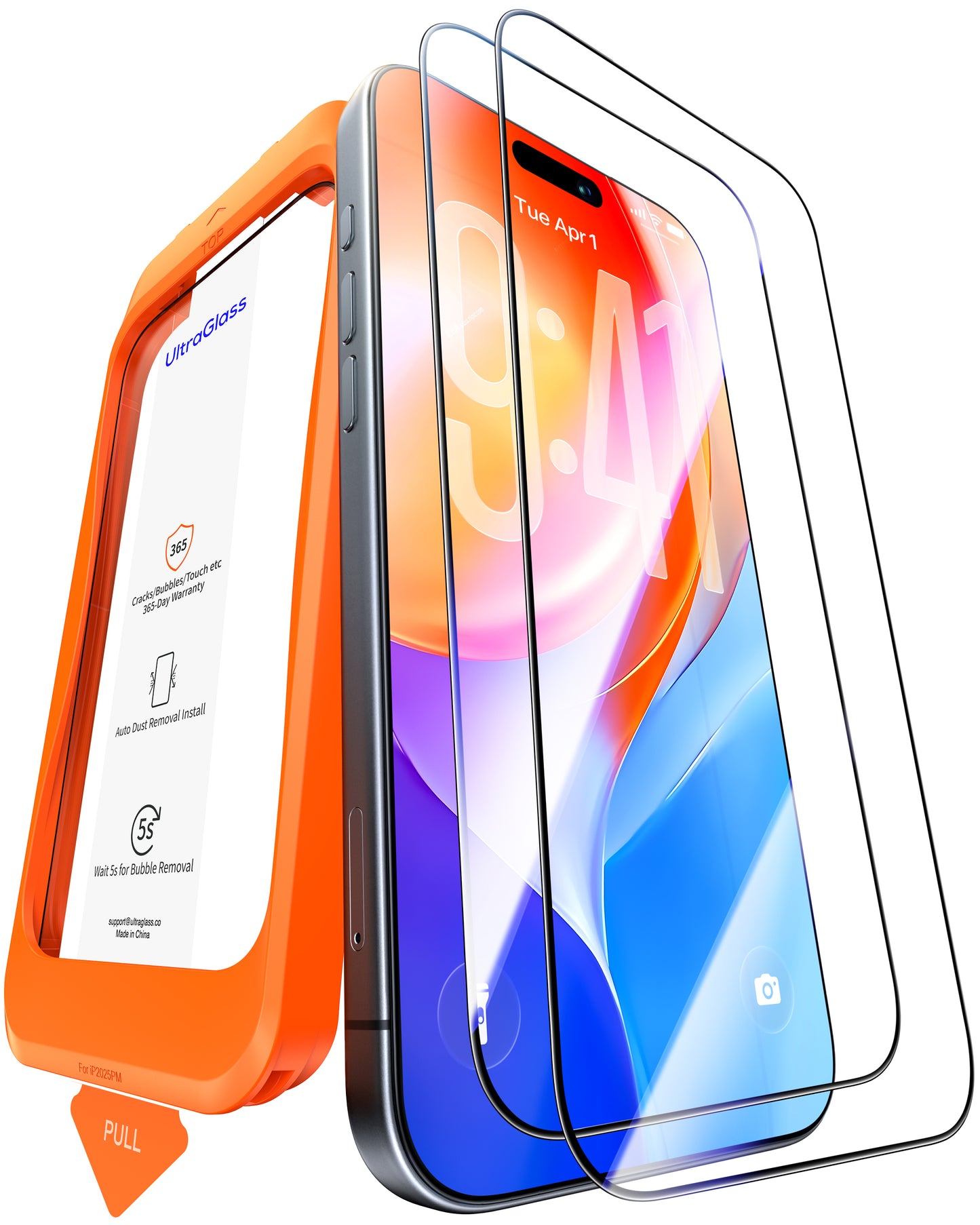 UltraGlass iPhone 17 Pro Max Anti-Reflection Screen Protector, 2 Pack