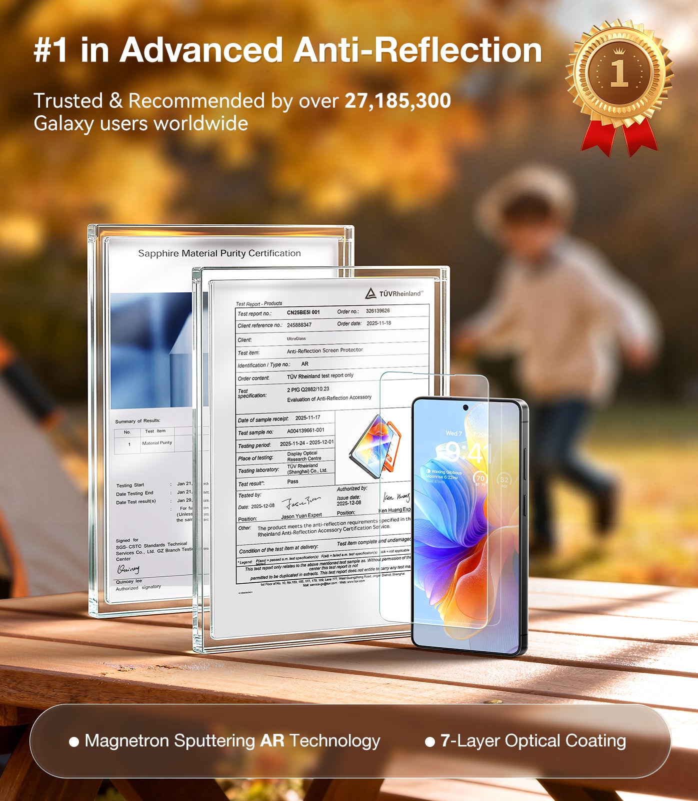 UltraGlass Samsung Galaxy Anti Glare S26 Ultra Screen Protector,  2 Pack