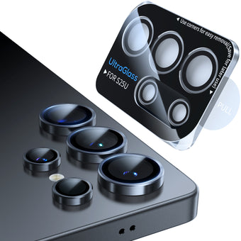 UltraGlass Samsung Galaxy S25 Ultra Camera Lens Protector，Black