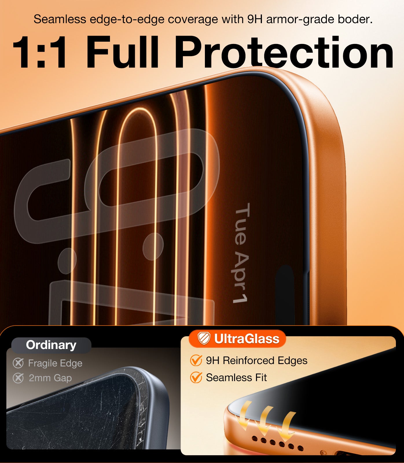 UltraGlass iPhone 17 Air Privacy Screen Protector, 2 Pack