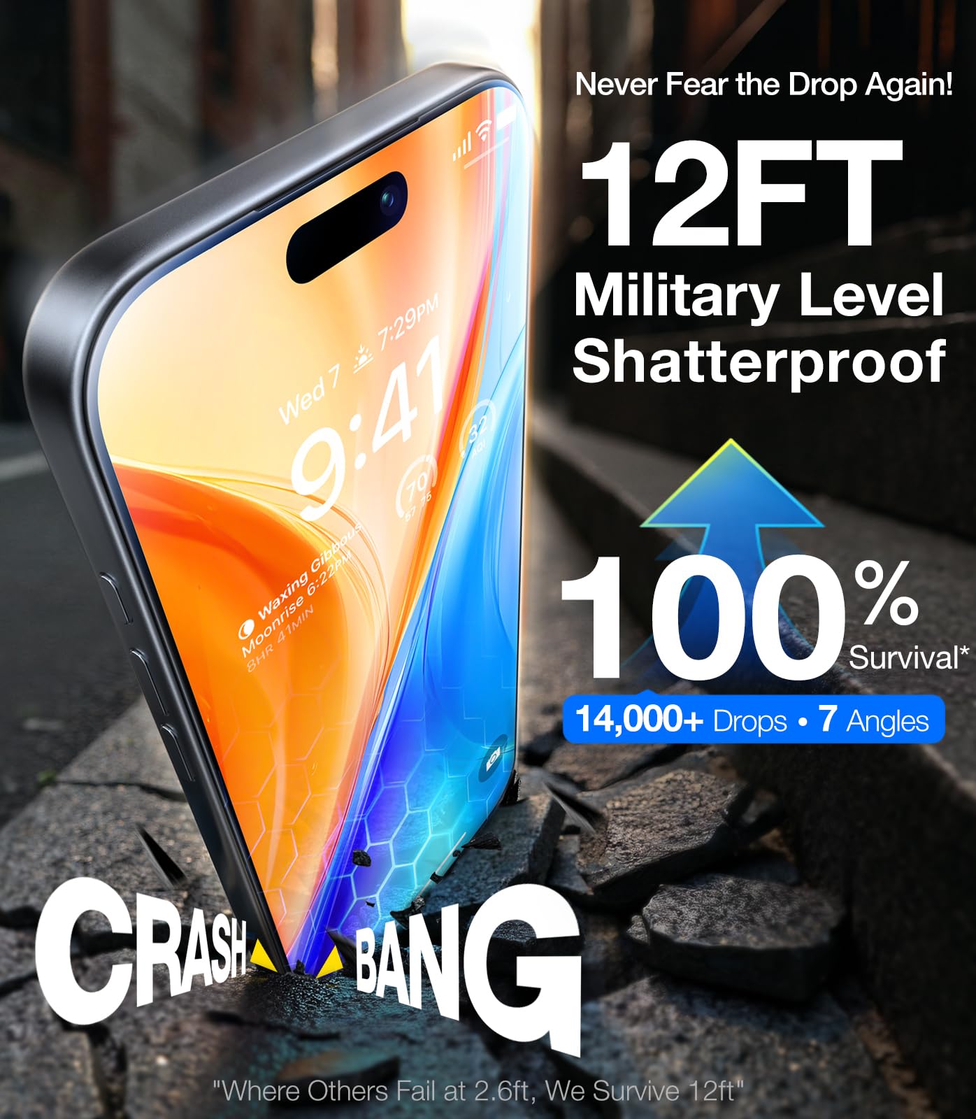UltraGlass iPhone 17 Pro Max Screen Protector, 2 Pack
