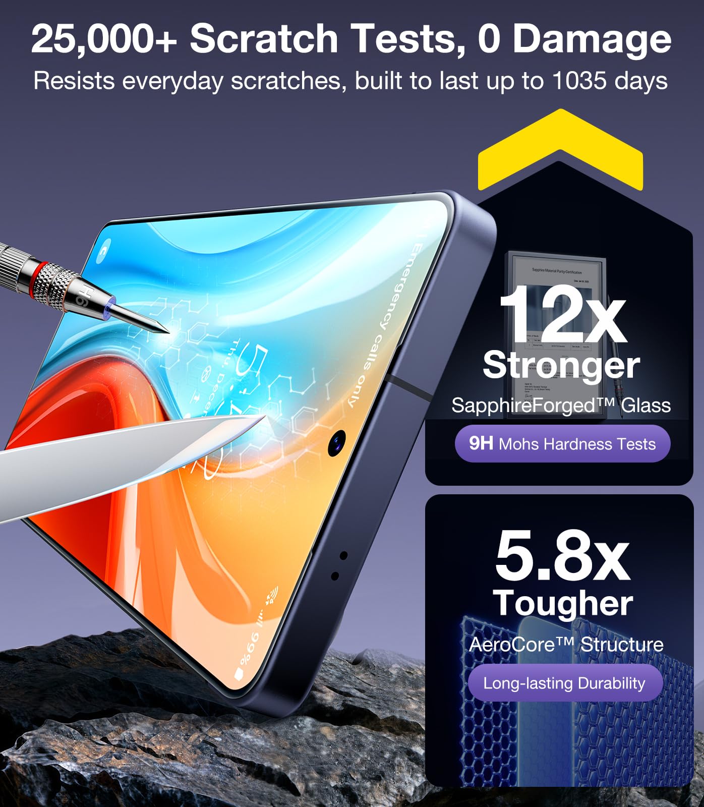 UltraGlass Samsung Galaxy S26 Ultra Screen Protector, 2 Pack